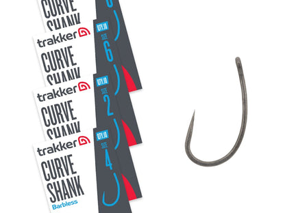 Curve Shank Hooks Barbless