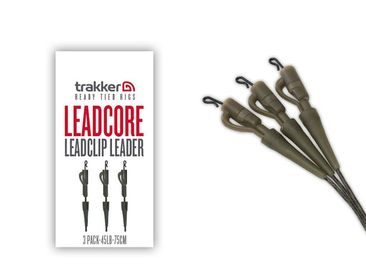 Leadcore Leadclip Leaders 3 Pack 75cm