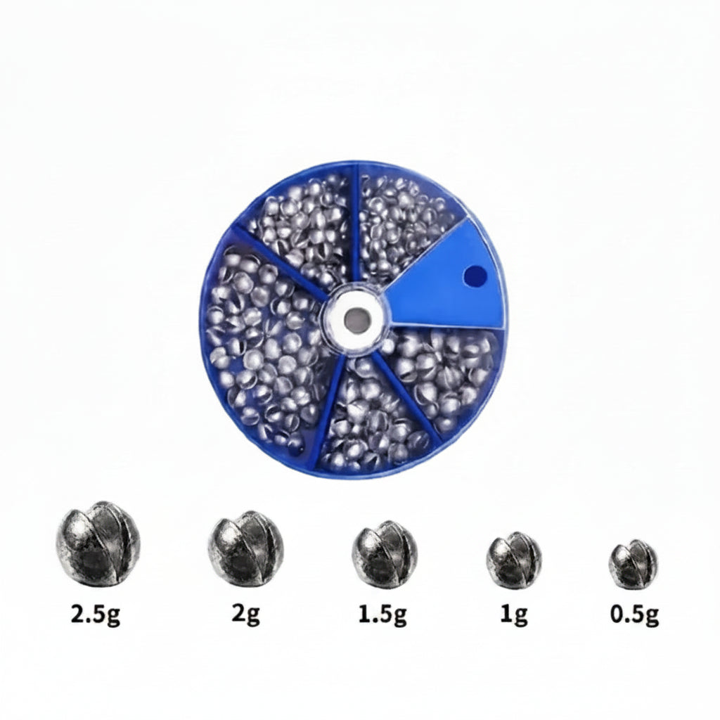 Split shot weights Round