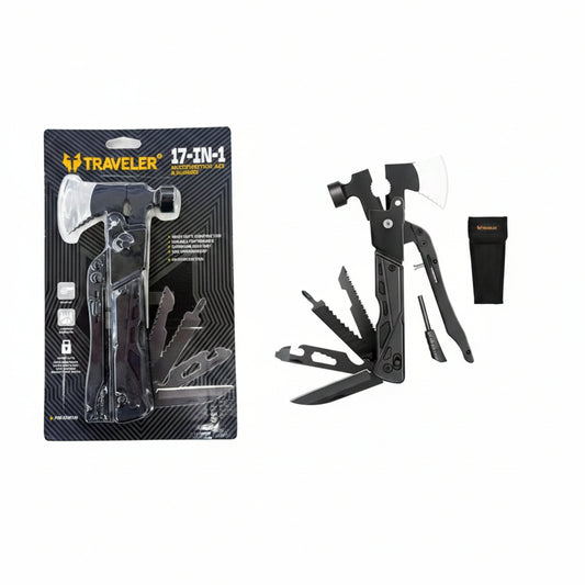 Traveler 17 in 1 Multi Axe & Hammer