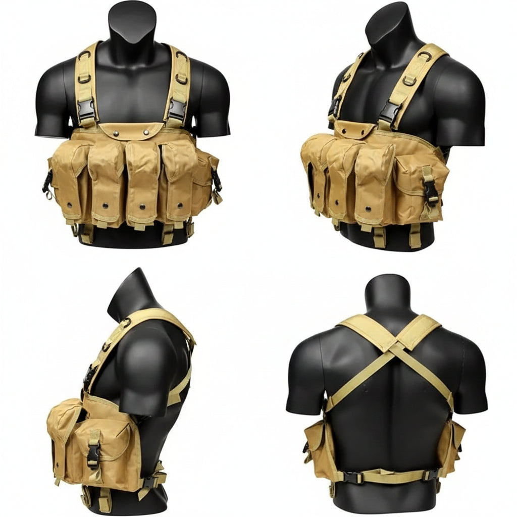 AK Chest Tactical Vest, Military Tactical Chest Rig,Tactical Vest with Multi-Pockets